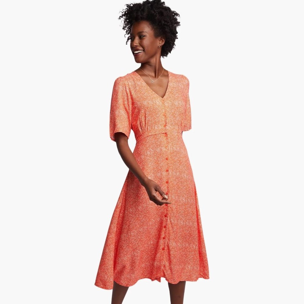 Like New- ABLE - Amelia Button Front Dress